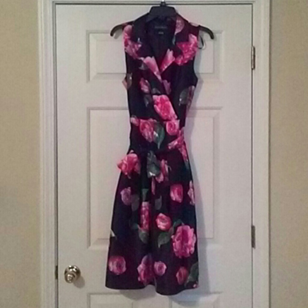 Rose Print Dress